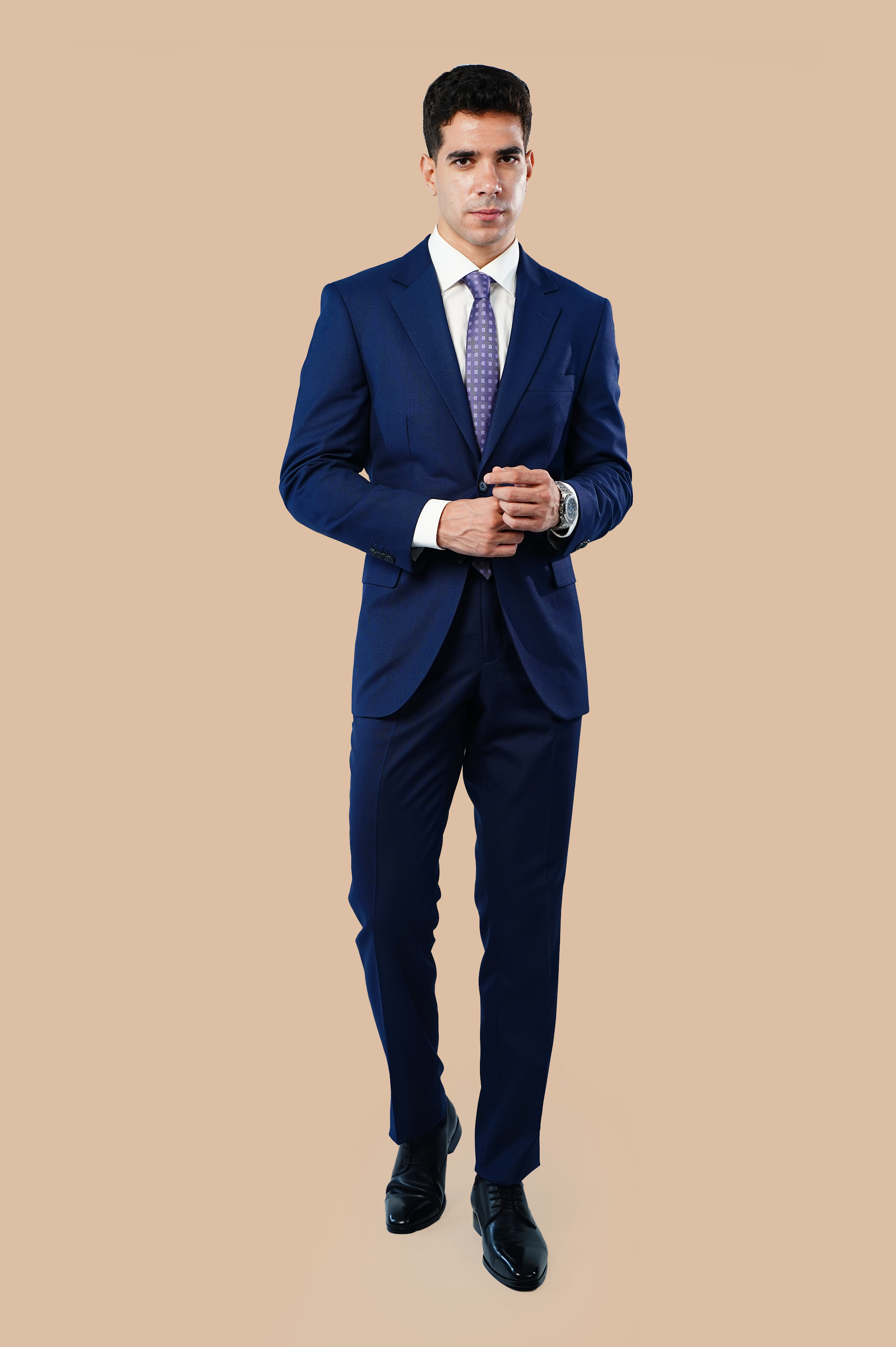 classic navy suit