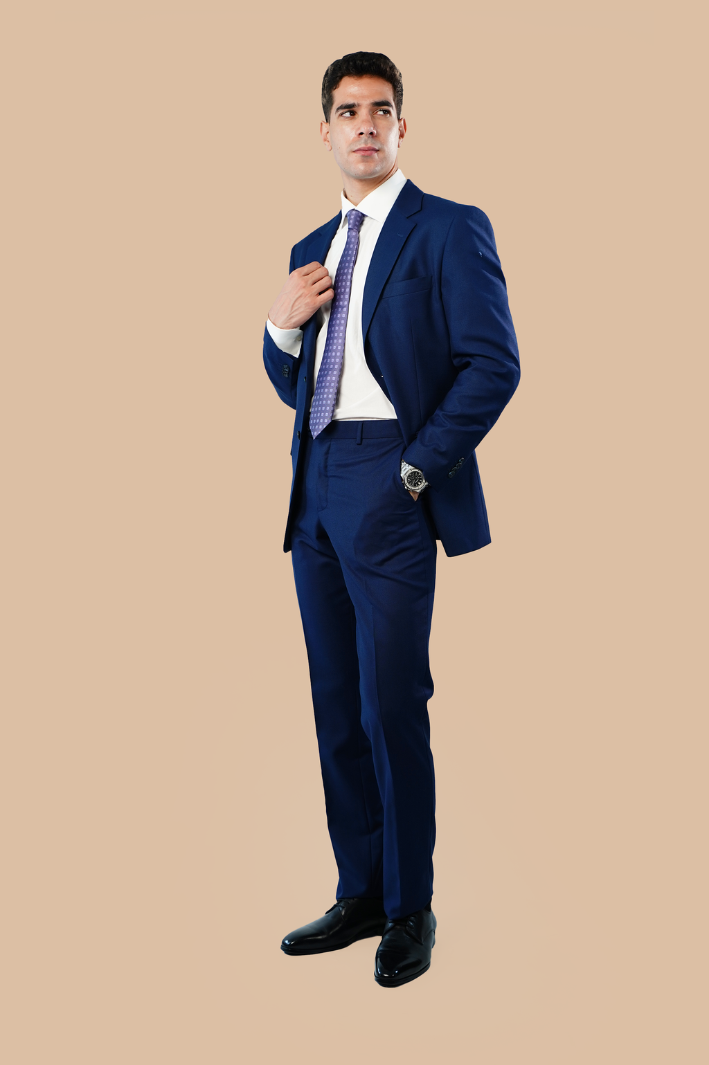 classic navy suit