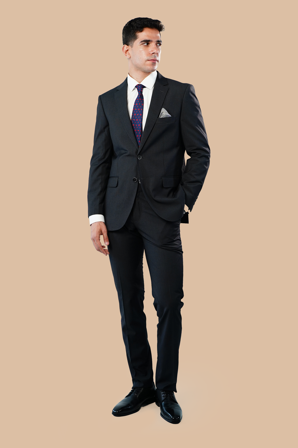pinstripe suit