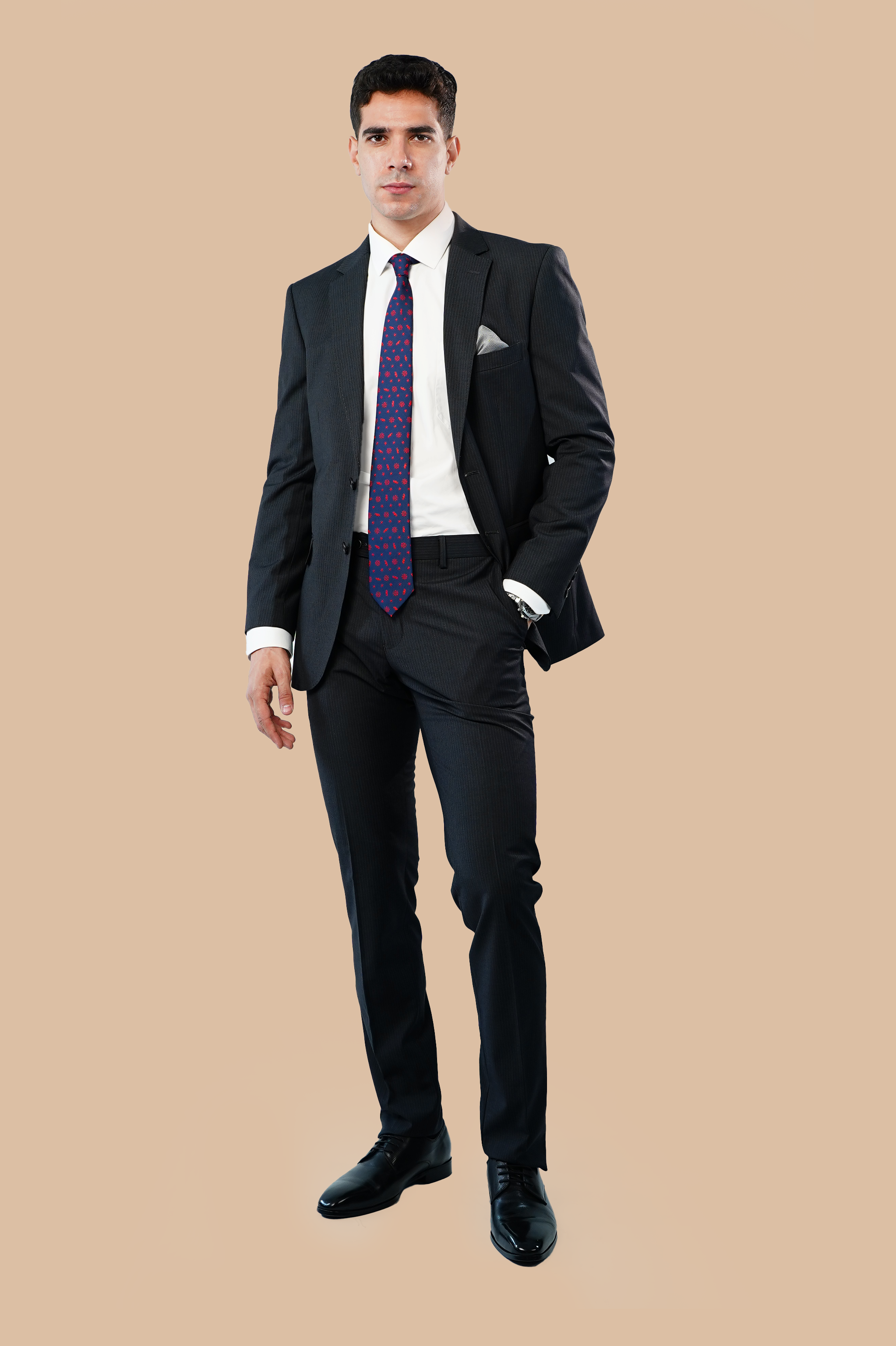 pinstripe suit