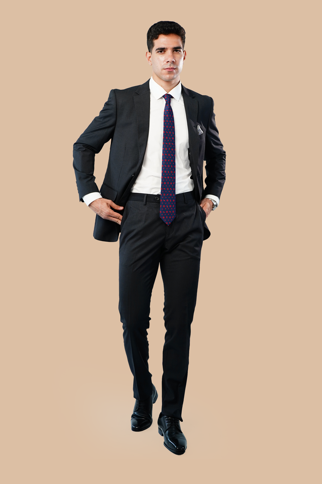 pinstripe suit