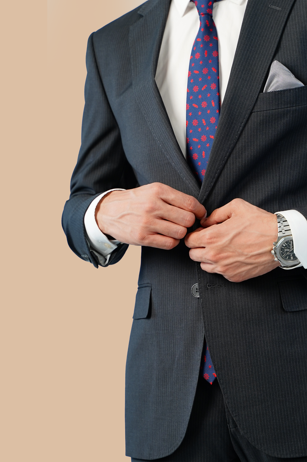 pinstripe suit