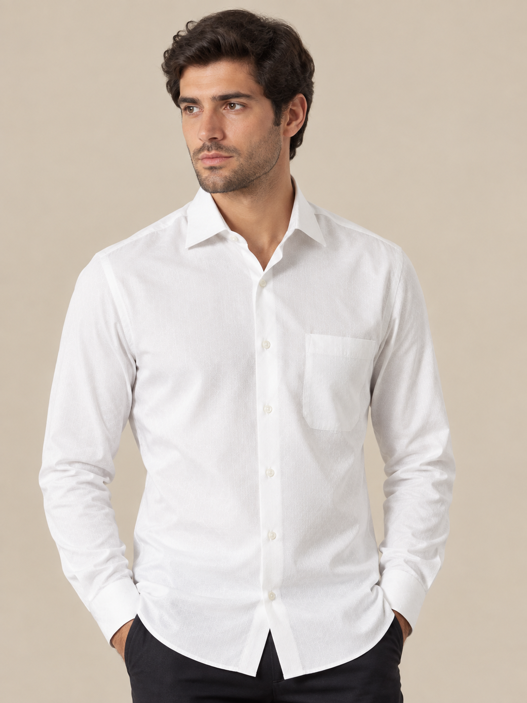 Classic white shirt - regular fit