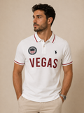 White polo shirt -US