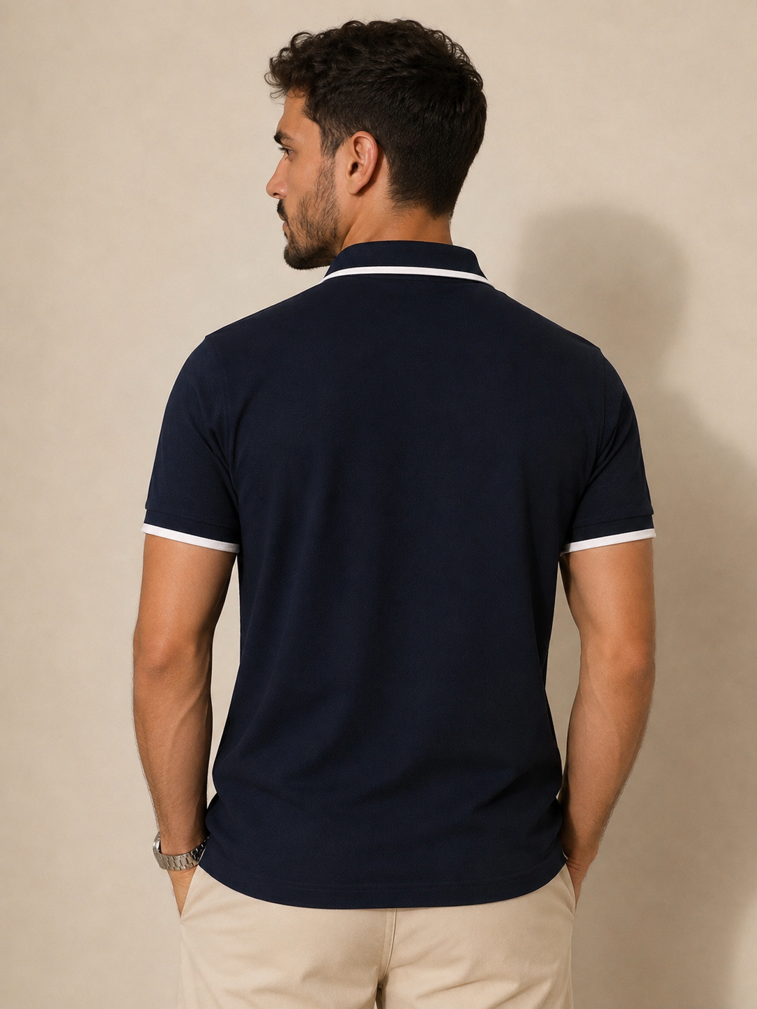 Navy Polo shirt - French
