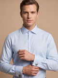 Baby Blue Patterned Classic Shirt – French Cuffs