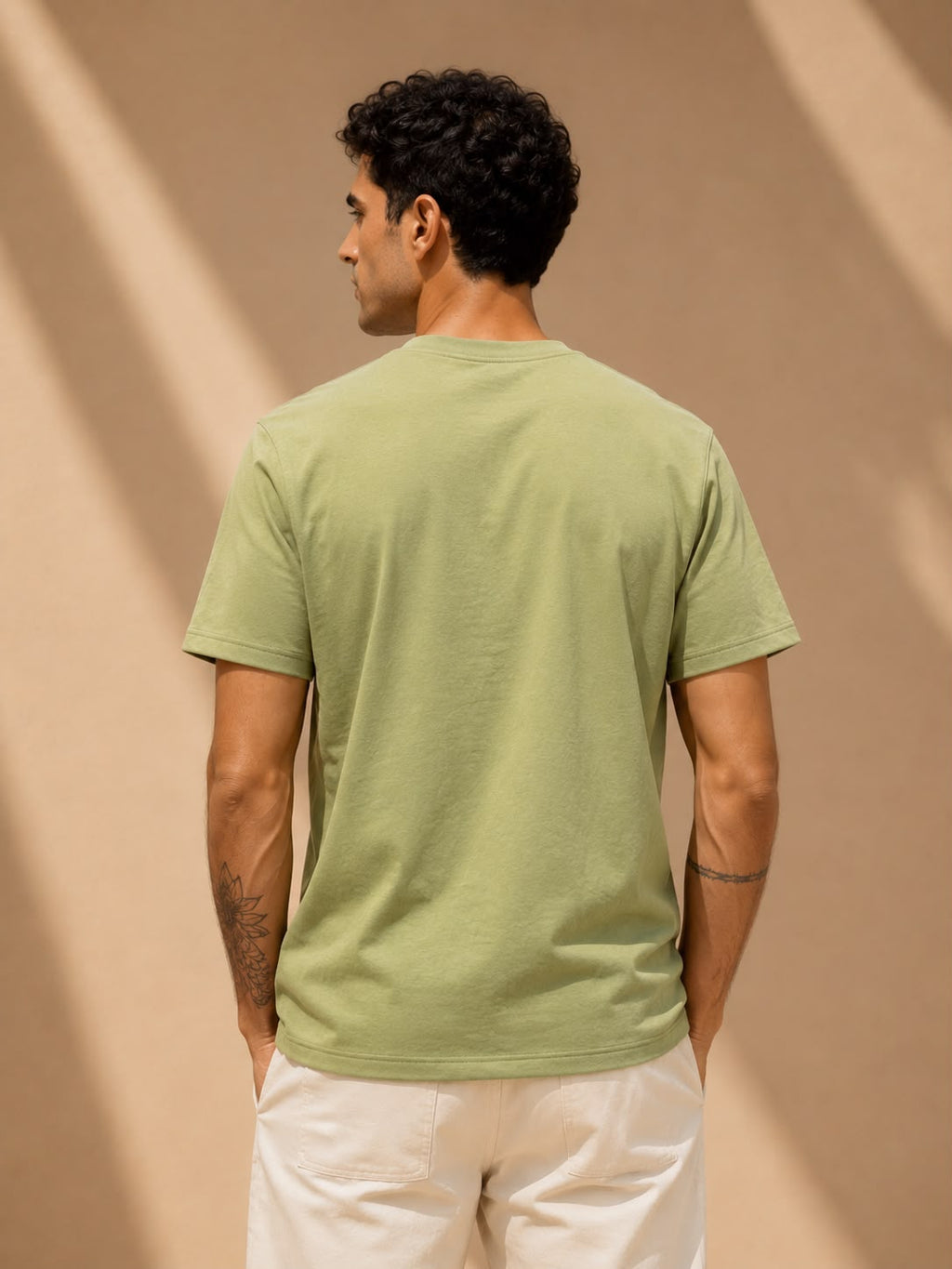 Relaxed fit round t shirt