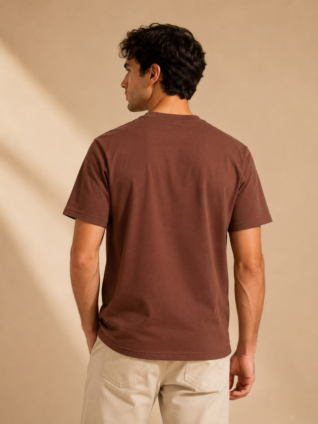 Relaxed fit round t shirt