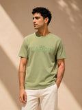 Relaxed fit round t shirt