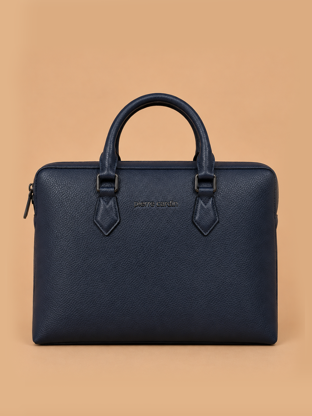 Navy Leather business bag
