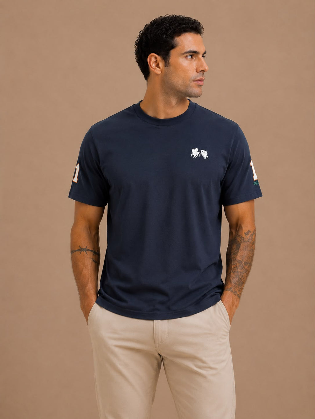 round t shirt polo design