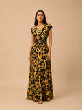 baroque print dress